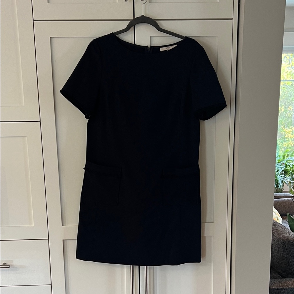 LOFT Classic Navy Blue Mini Dress